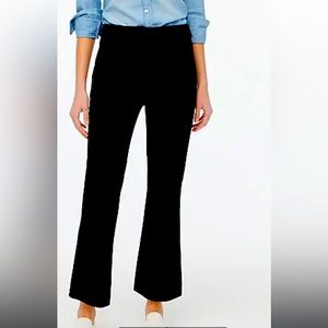 J. Crew Factory NWT Petite vintage burgundy cotton flare pants.